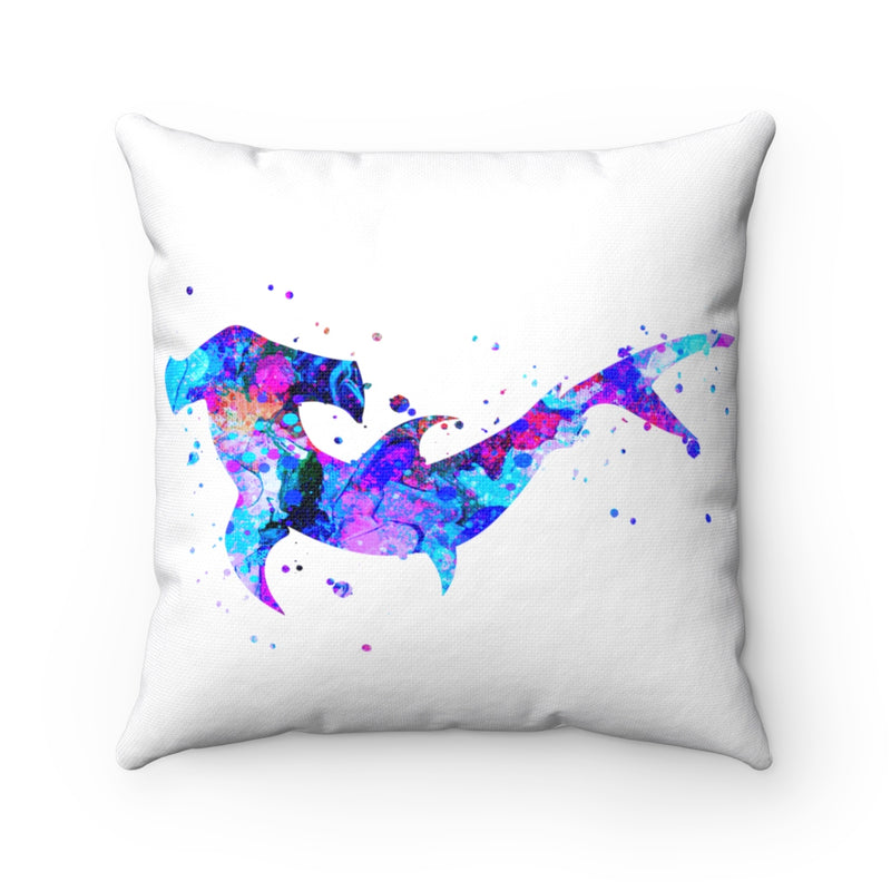 Colorful Hammerhead Shark  Square Pillow - Zuzi's