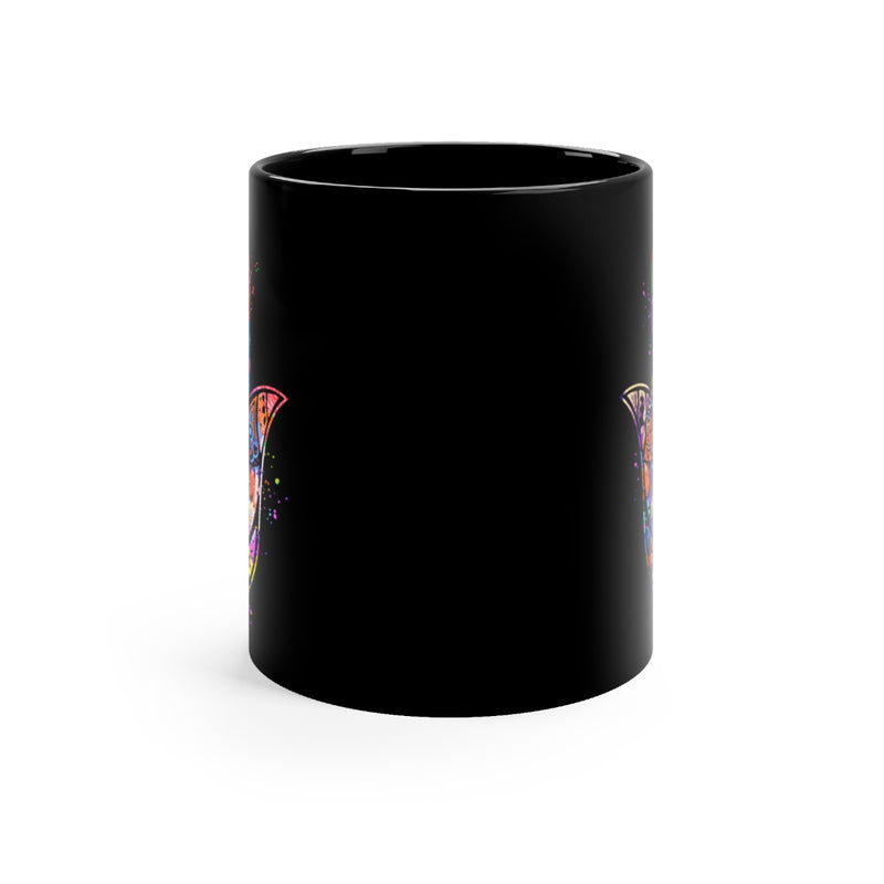 Hamsa Hand Black Mug 11oz - Zuzi's