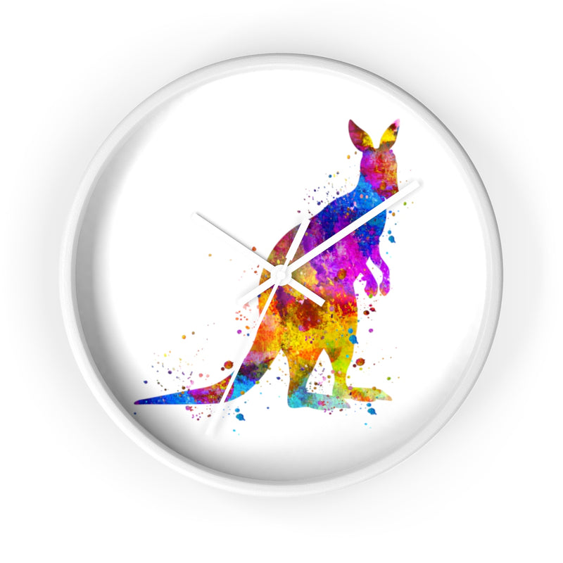 Watercolor Kangaroo Wall Clock - Zuzi's