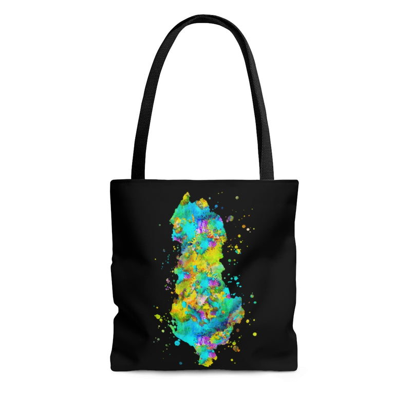 Watercolor Albania  Map Tote Bag - Zuzi's