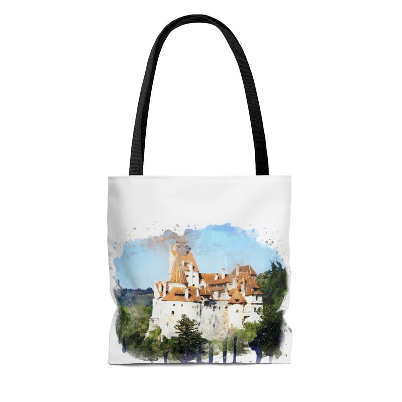 Watercolor Dracula Castle Tote Bag - Zuzi's