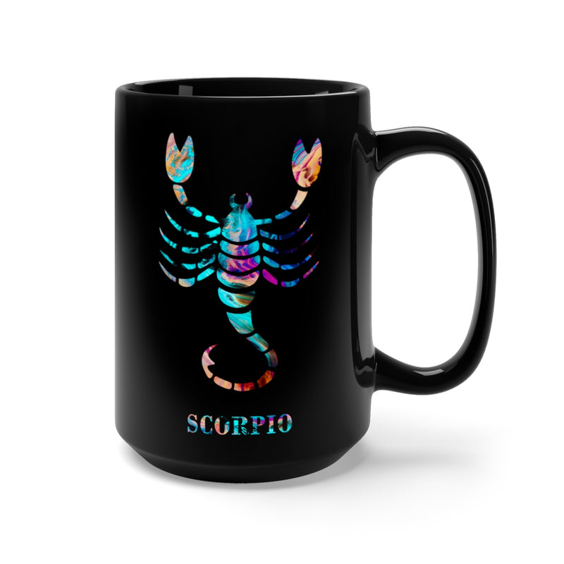 Scorpio Zodiac Sign Black Mug 15oz - Zuzi's