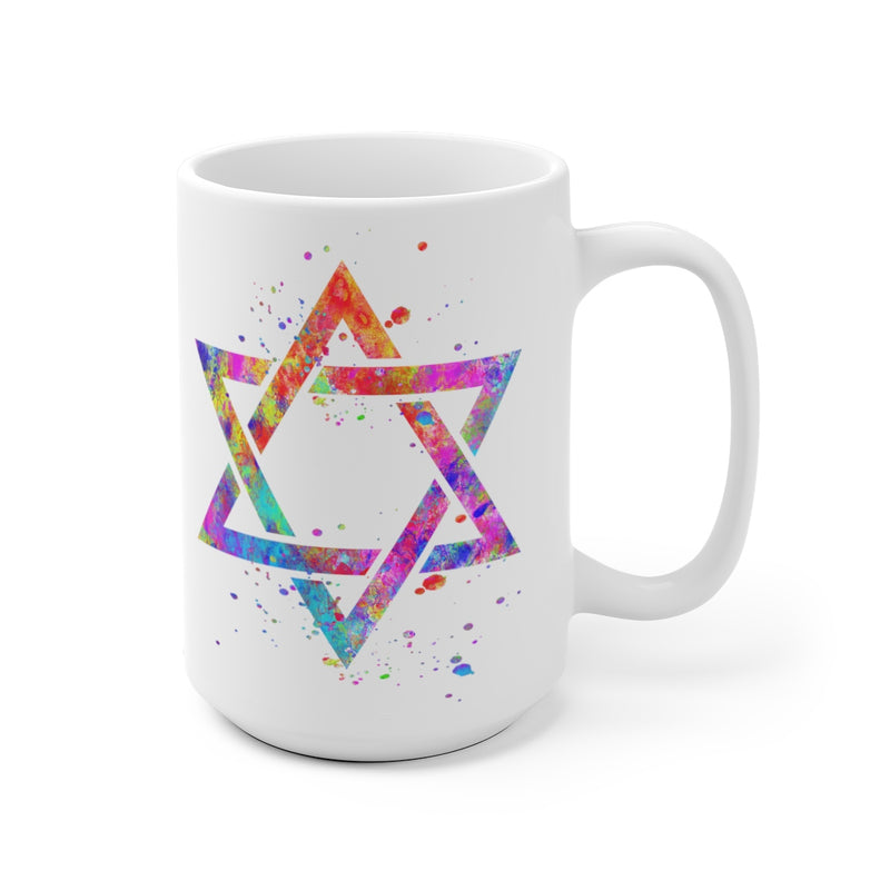 Star Of David Mug - 11 oz, 15 oz - Zuzi's