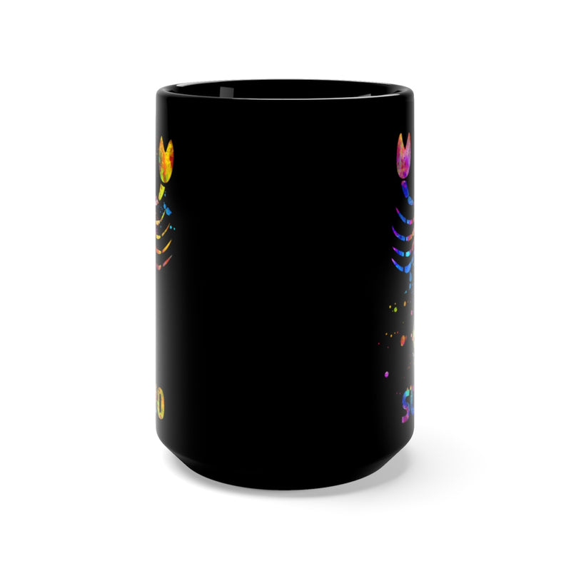 Scorpio Zodiac Sign Black Mug 15oz - Zuzi's