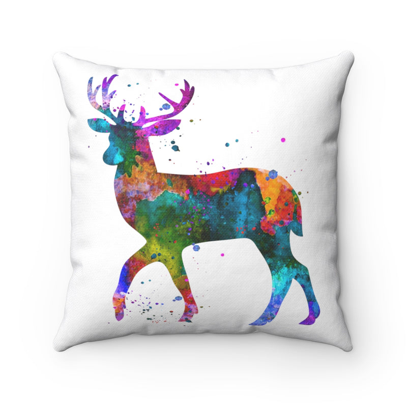 Watercolor Deer Square Pillow - Zuzi's