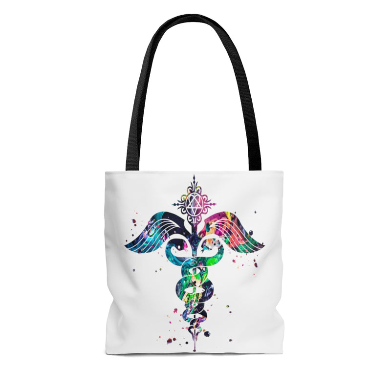 Watercolor Caduceus Tote Bag - Zuzi's