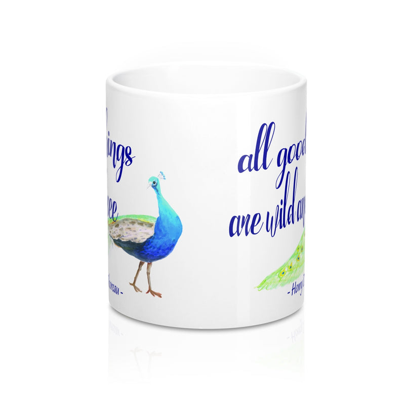 All Good Things are Wild and Free Quote Mug - Zuzi's