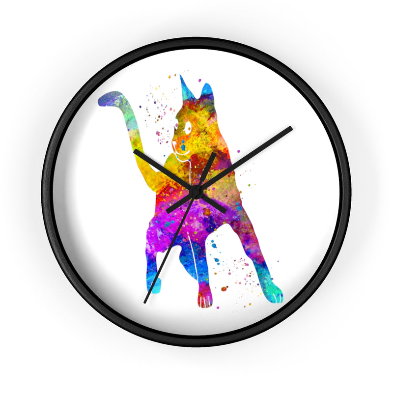 Watercolor Cat Wall Clock - Zuzi's