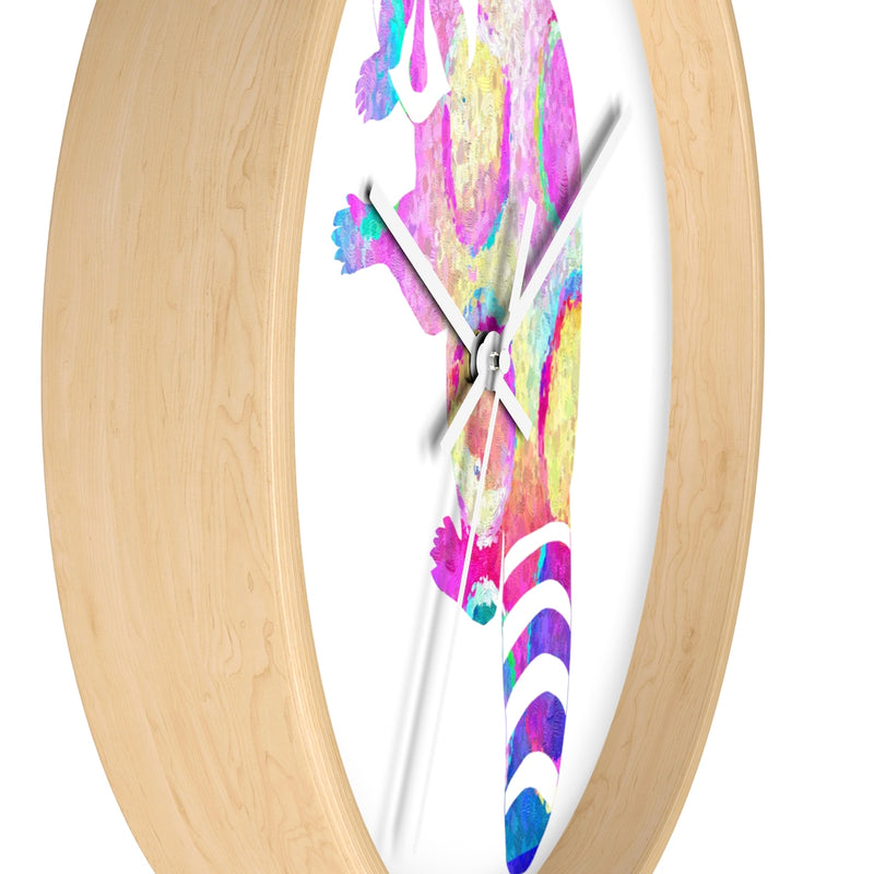 Watercolor Raccoon Wall Clock - Zuzi's