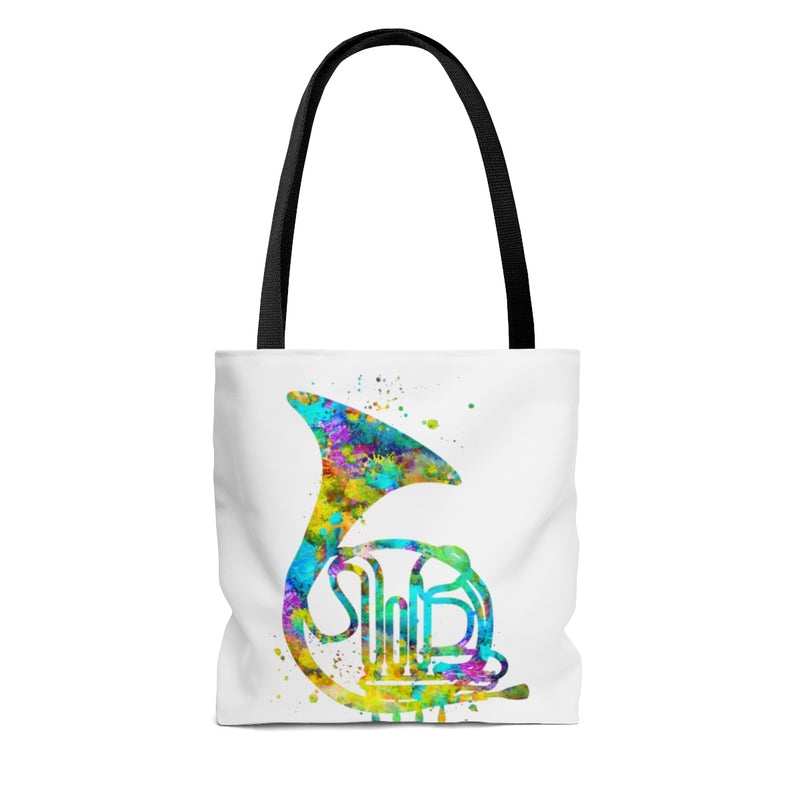 Watercolor French Horn Tote Bag - Zuzi's