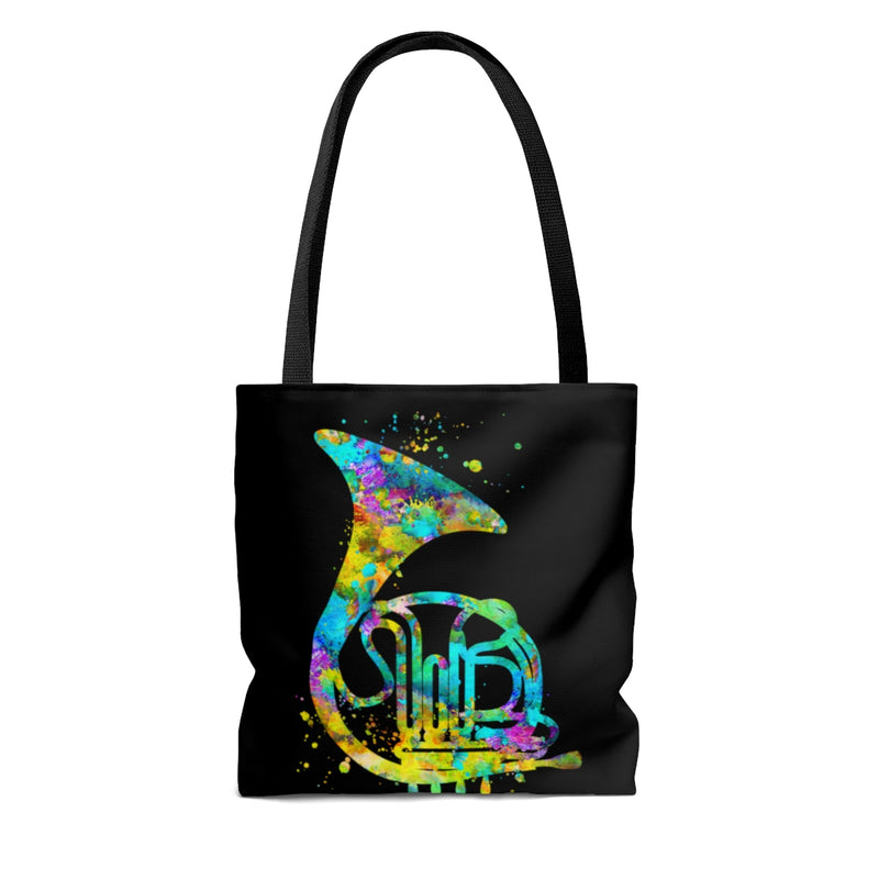 Watercolor French Horn Tote Bag - Zuzi's