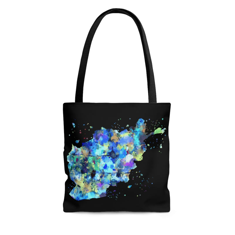 Watercolor Afghanistan Map Tote Bag - Zuzi's