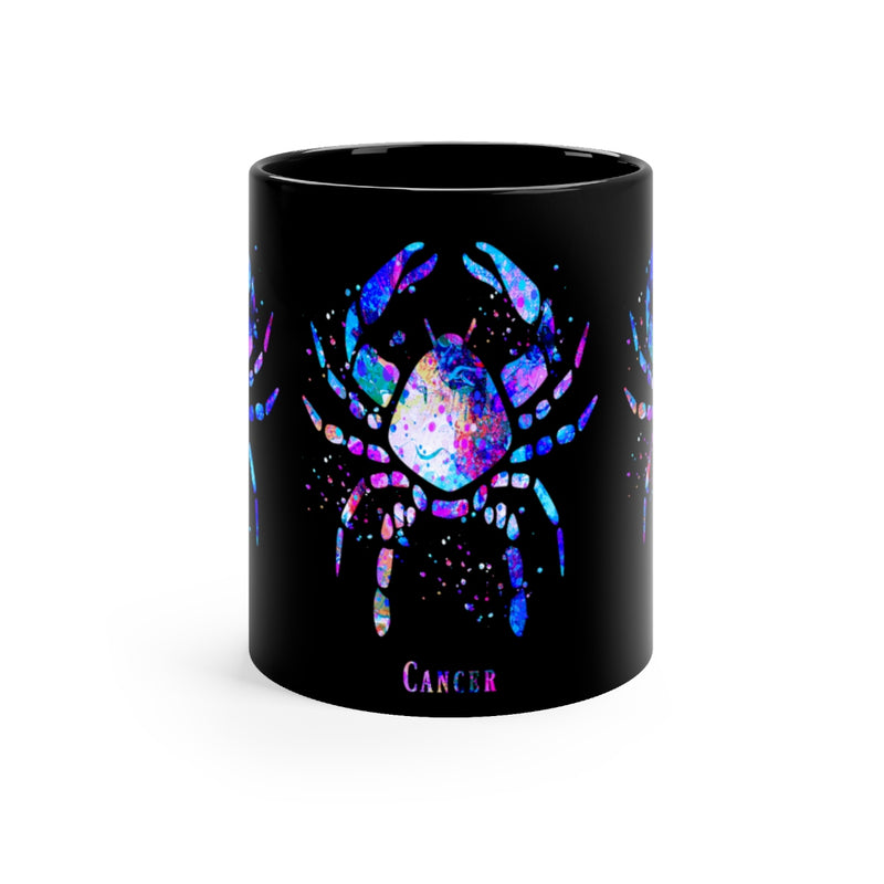 Cancer Zodiac Sign Black Mug 11oz - Zuzi's