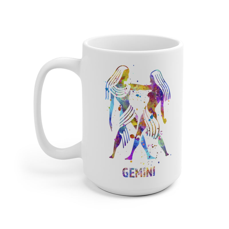 Gemini Zodiac Sign Mug - 11 oz, 15 oz - Zuzi's