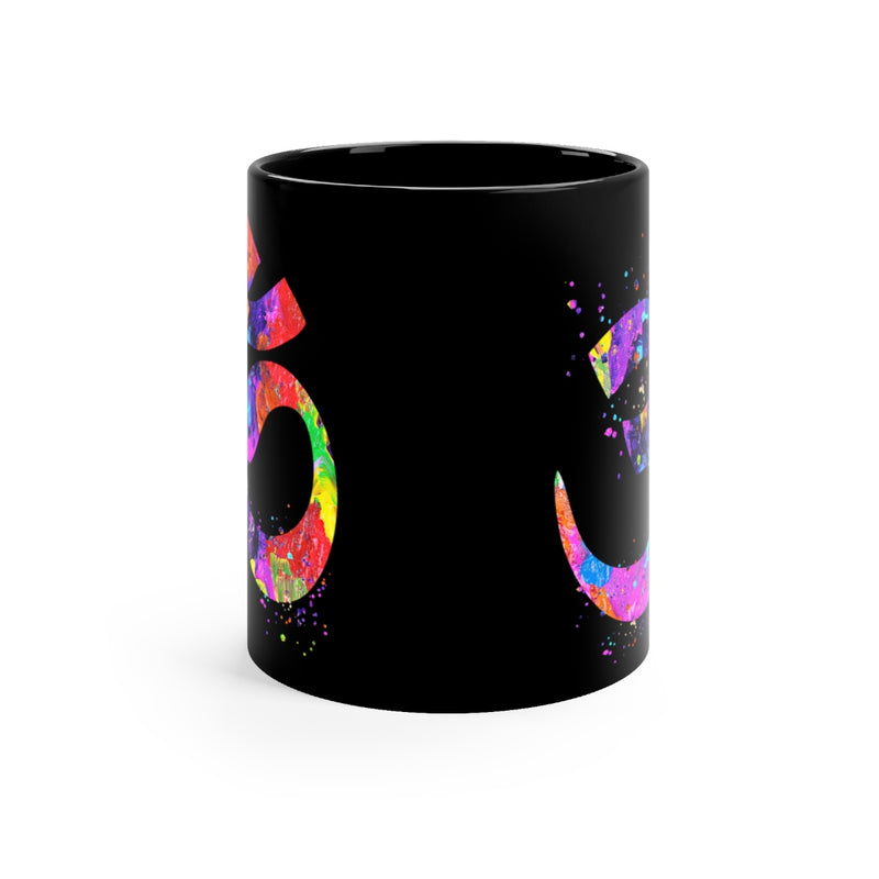 Om Symbol  Black Mug 11oz - Zuzi's