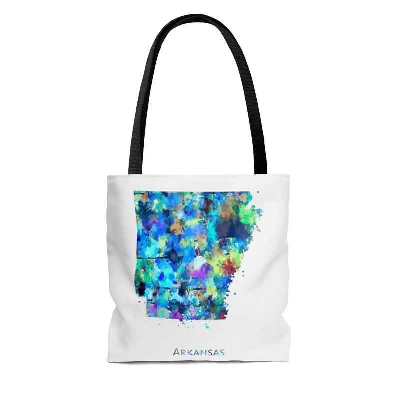 Watercolor Arkansas Map Tote Bag - Zuzi's