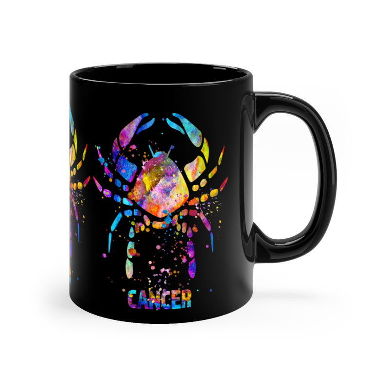 Cancer Zodiac Sign Black Mug 11oz - Zuzi's