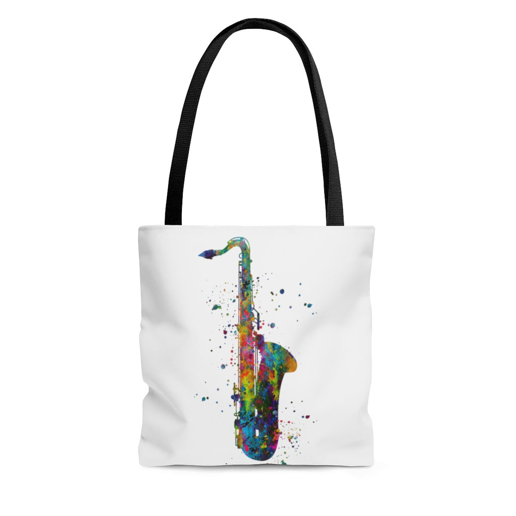 Watercolor Saxophone Tote Bag - Zuzi's