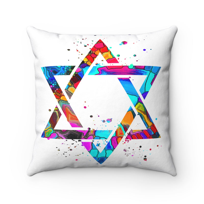 Star Of David Square Pillow - Zuzi's