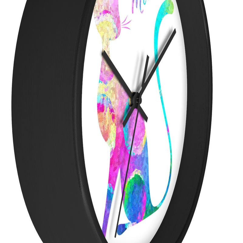 Watercolor Cat Wall Clock - Zuzi's