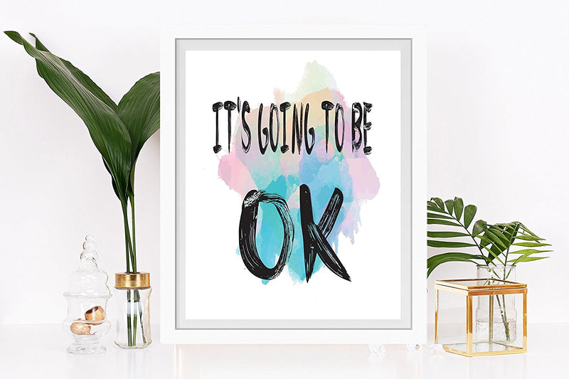 It's going to be ok Quote Print - Unframed - Zuzi's