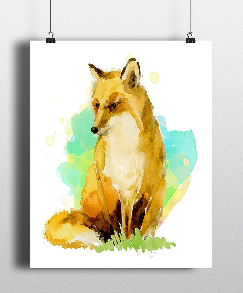 Fox Watercolor Art Print - Unframed - Zuzi's