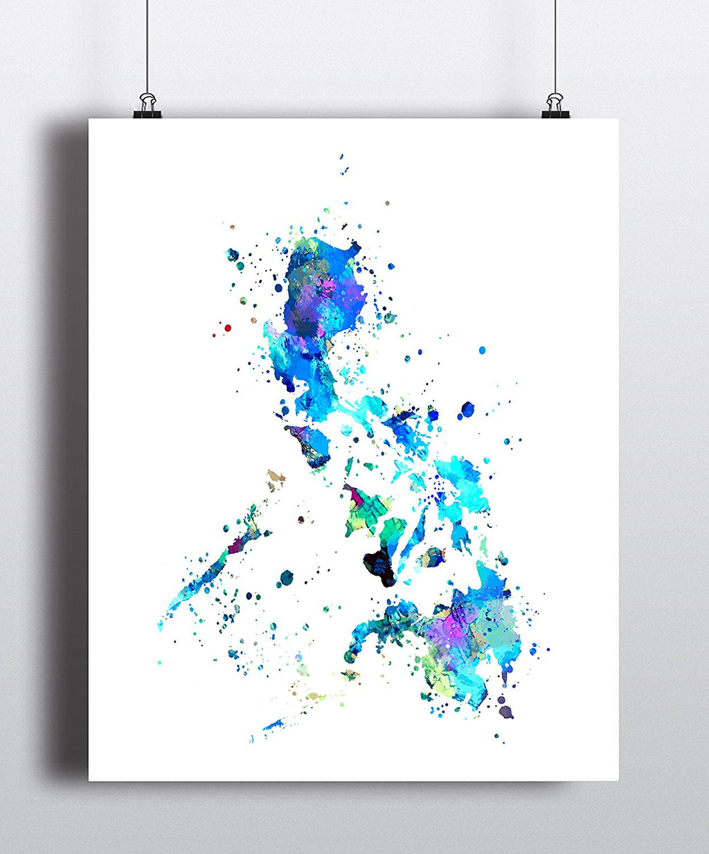 Philippines Map Art Print - Unframed - Zuzi's