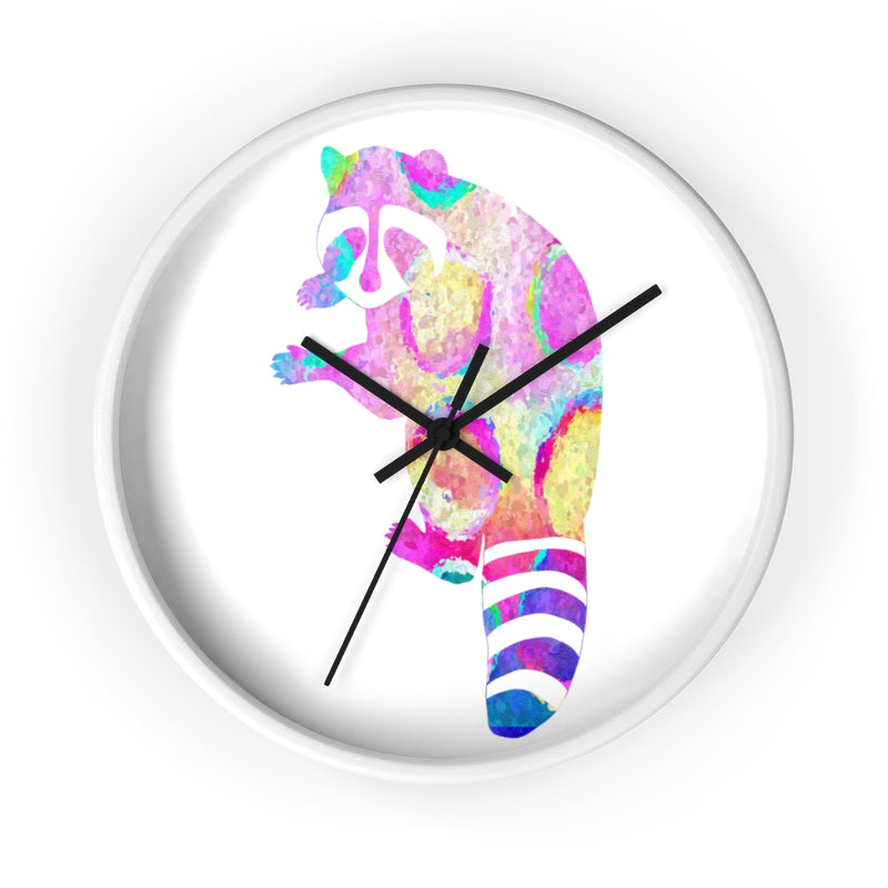 Watercolor Raccoon Wall Clock - Zuzi's