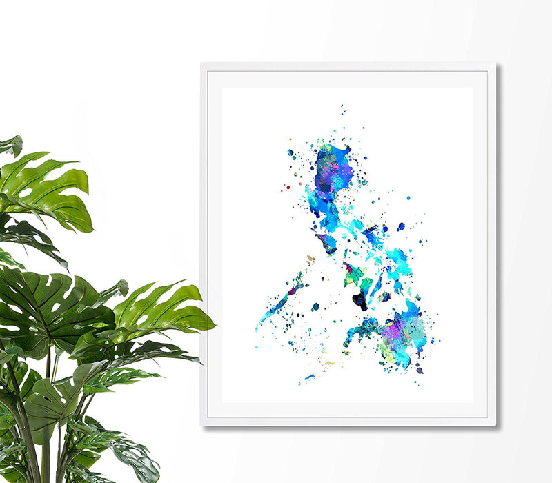 Philippines Map Art Print - Unframed - Zuzi's