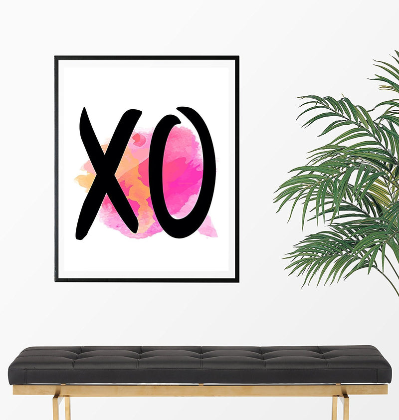 XO Watercolor Art Print - Unframed - Zuzi's