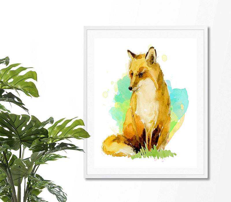 Fox Watercolor Art Print - Unframed - Zuzi's