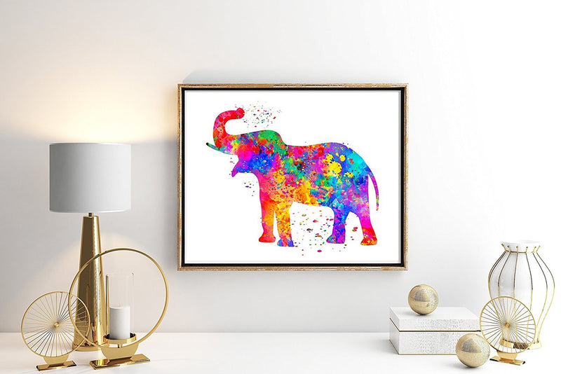 Elephant Watercolor Art Print - Unframed - Zuzi's