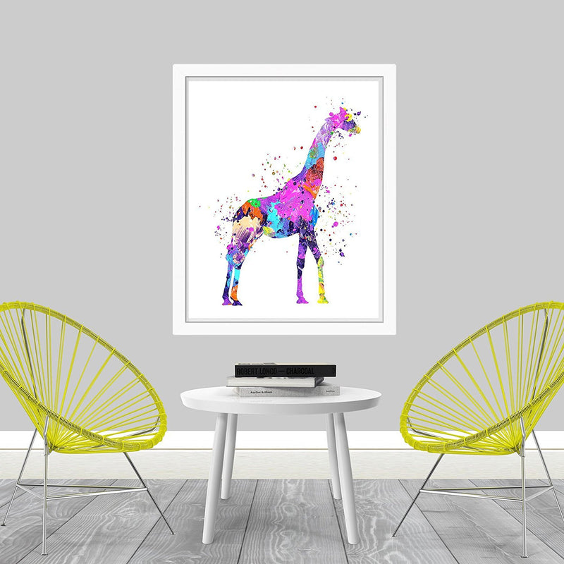 Giraffe Watercolor Art Print - Unframed - Zuzi's