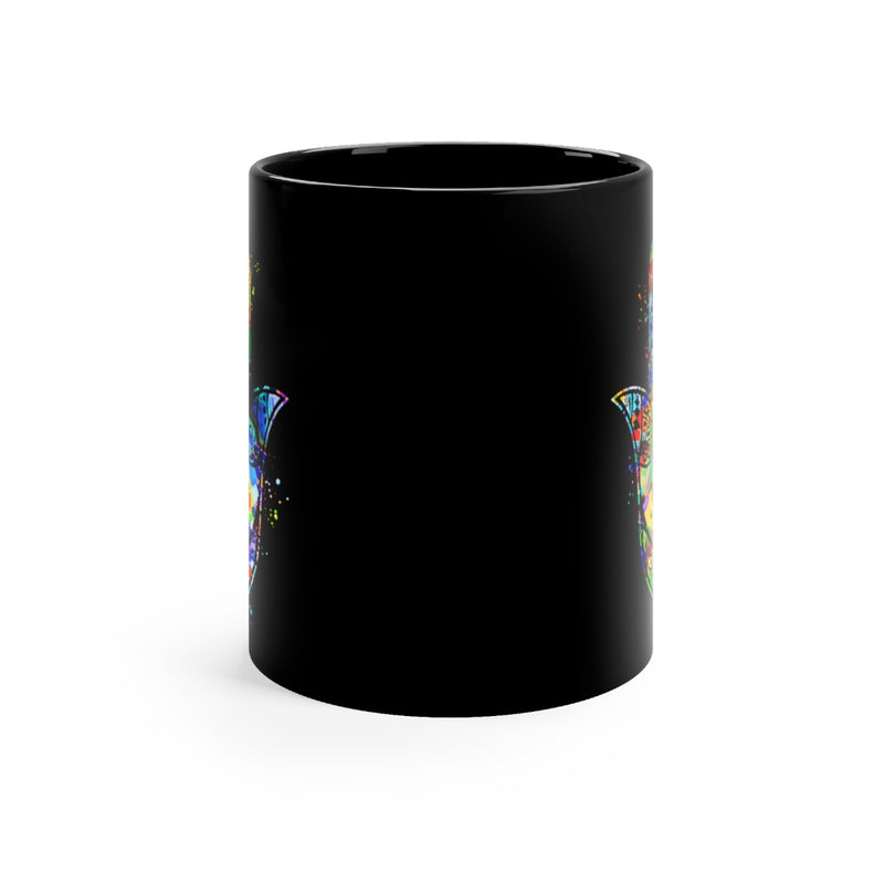 Hamsa Hand Black Mug 11oz - Zuzi's