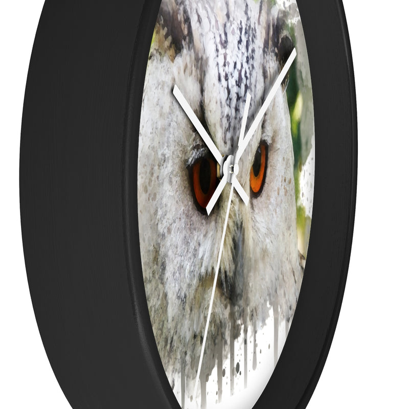 Watercolor Owl Wall Clock - Zuzi's