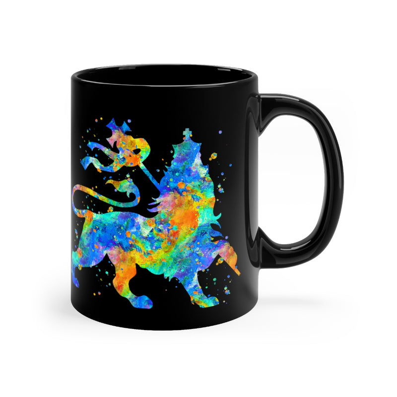 Lion Of Judah Black Mug 11oz - Zuzi's