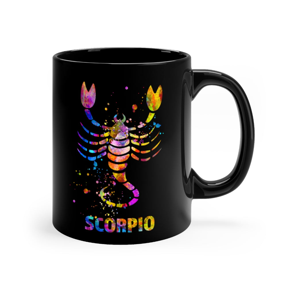 Scorpio Zodiac Sign Black Mug 11oz - Zuzi's