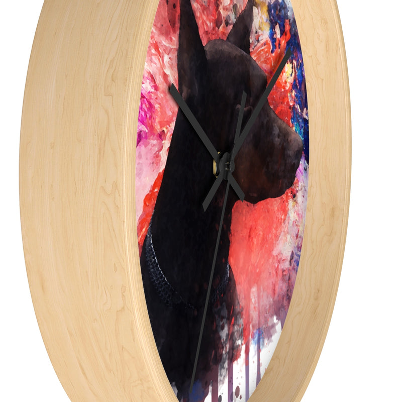 Watercolor Doberman Wall Clock - Zuzi's