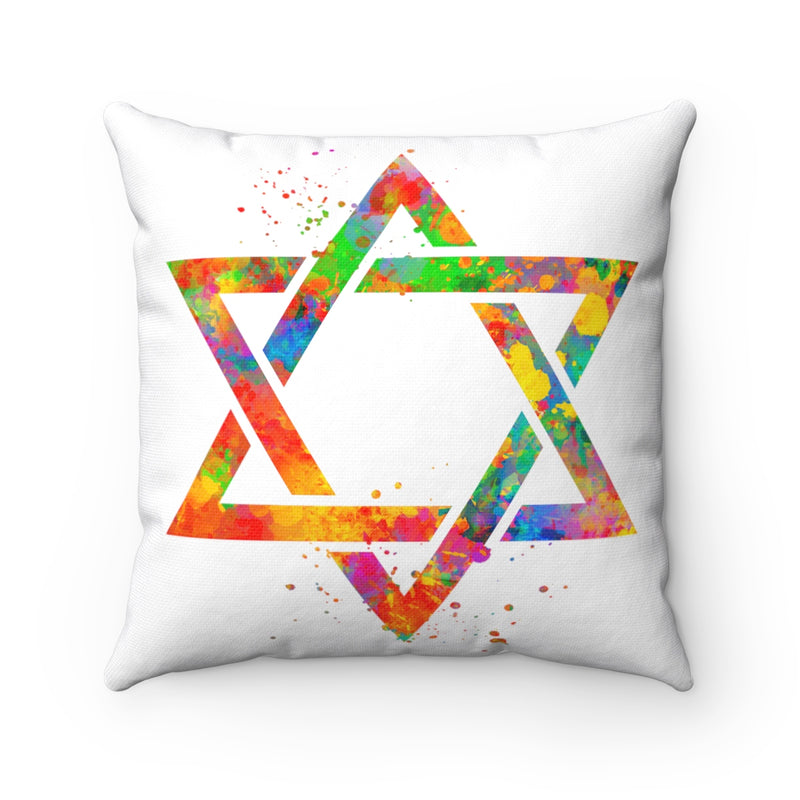 Star Of David Square Pillow - Zuzi's