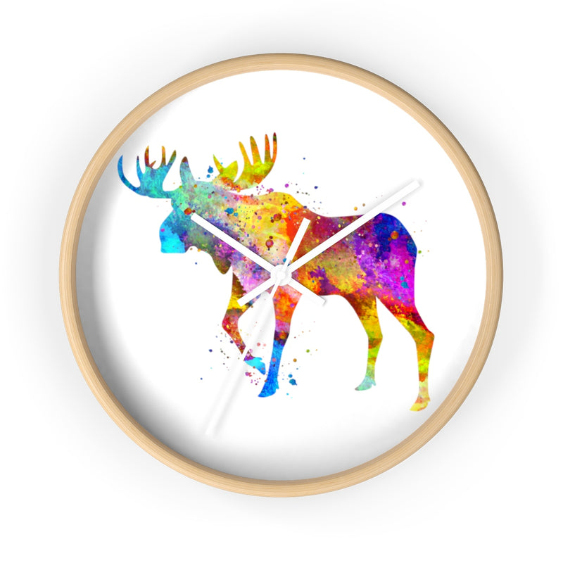 Watercolor Moose Wall Clock - Zuzi's