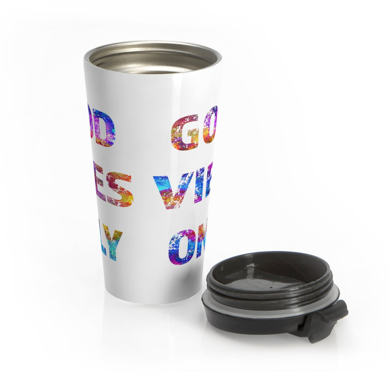 Good Vibes Only Stainless Steel Travel Mug - Zuzi's