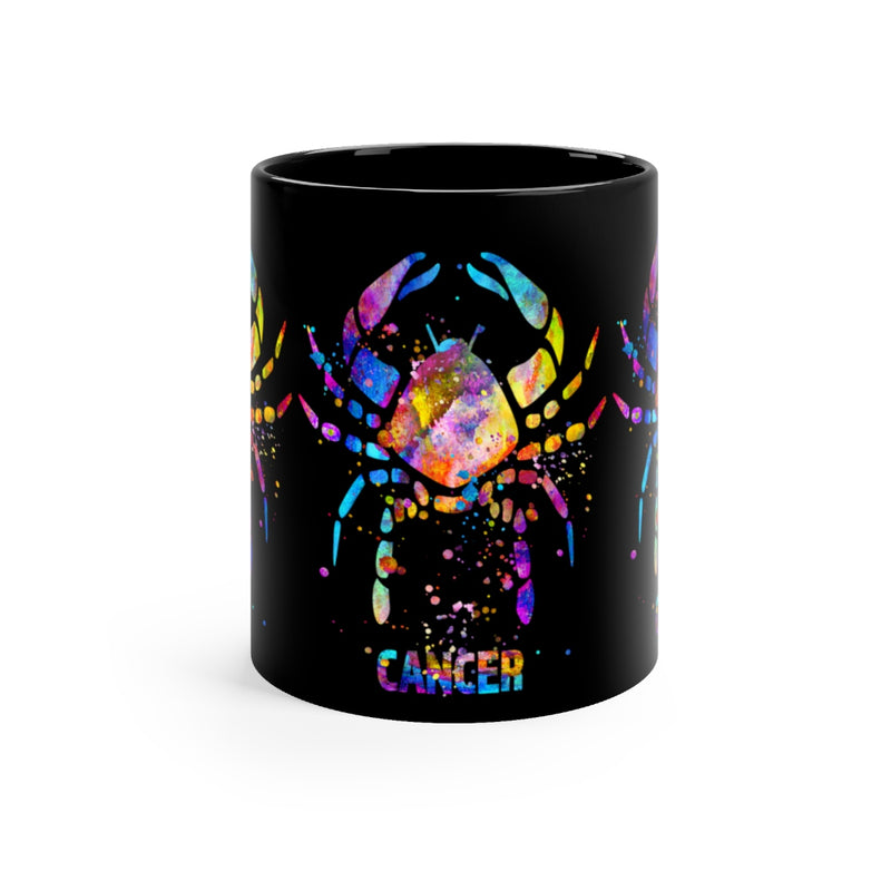 Cancer Zodiac Sign Black Mug 11oz - Zuzi's