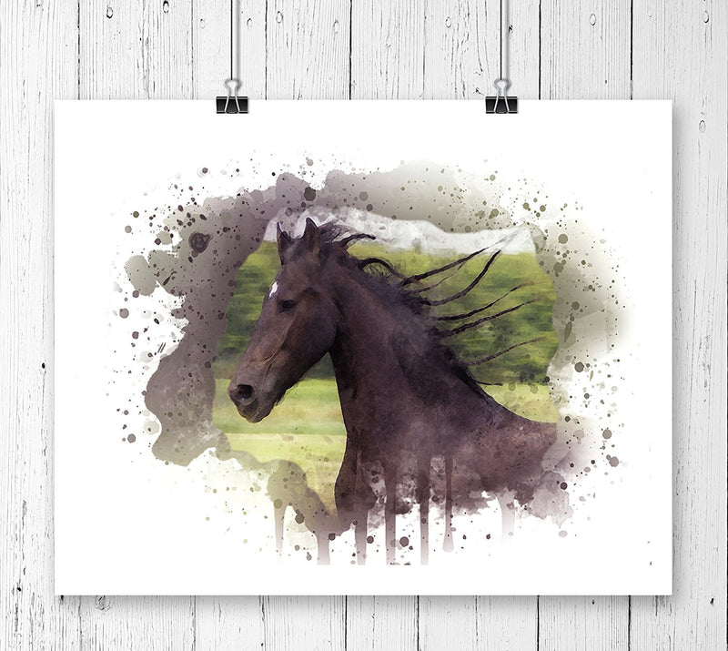 Horse Watercolor Art Print - Unframed - Zuzi's