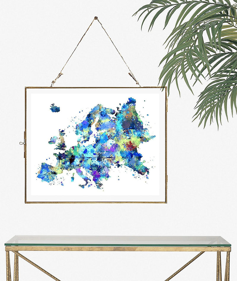 Europe Map Art Print - Unframed - Zuzi's
