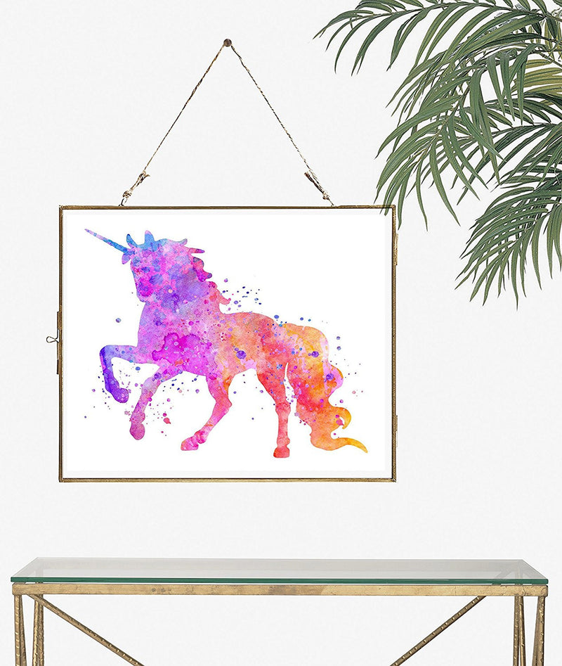 Watercolor Unicorn Art Print - Unframed - Zuzi's