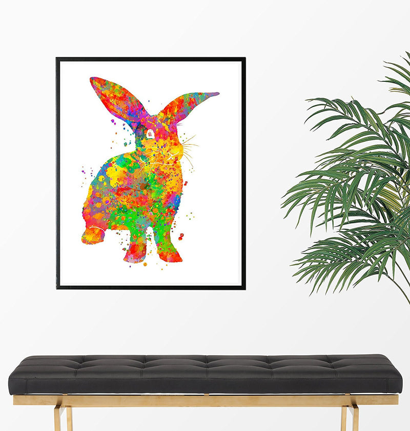 Bunny Rabbit Watercolor Art Print - Unframed - Zuzi's