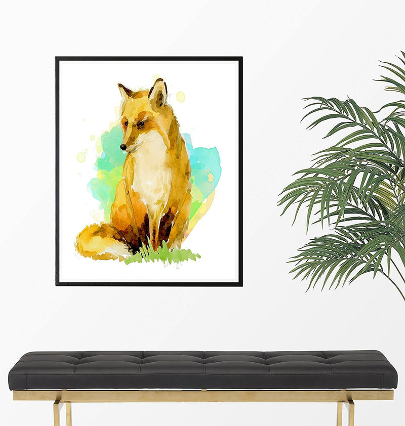 Fox Watercolor Art Print - Unframed - Zuzi's