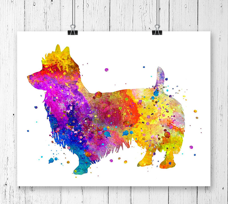 Australian Terrier Watercolor Art Print - Unframed - Zuzi's