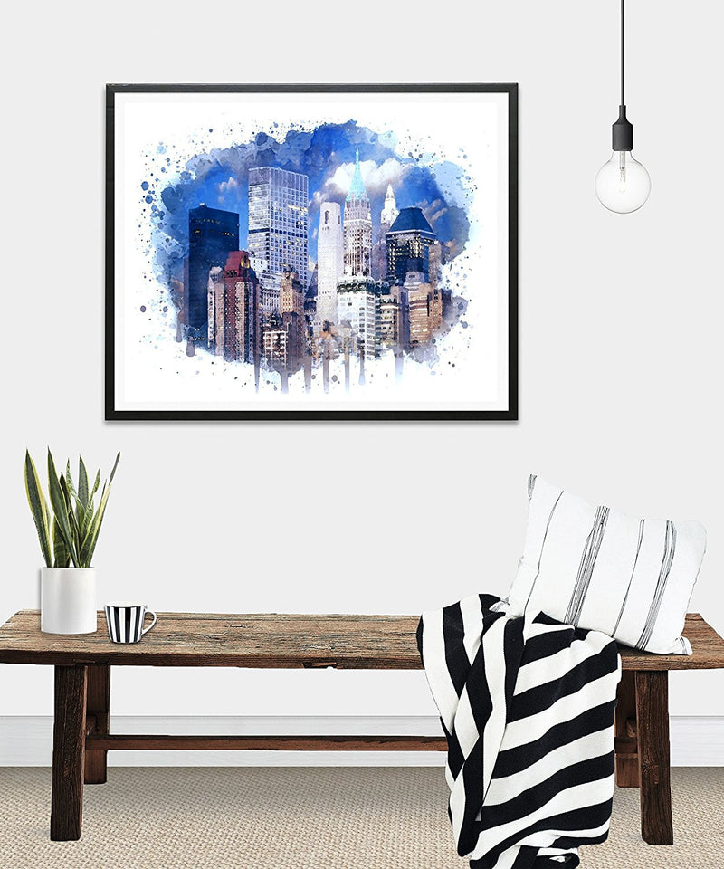 New York Watercolor Art Print - Unframed - Zuzi's