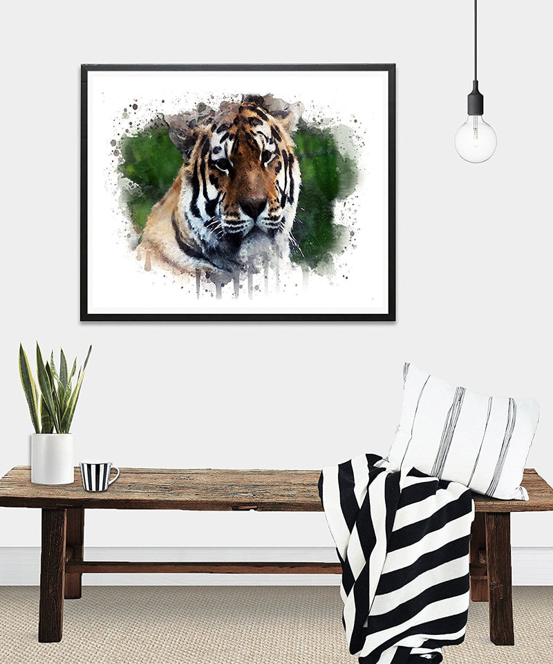 Tiger Watercolor Art Print - Unframed - Zuzi's